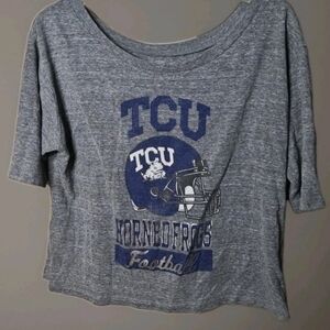 Vintage TCU Y2K Crop Top EdgePro Sz M Off The Shoulder T-shirt